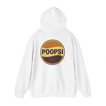 Poopsi Logo Hoodie — Funny Retro Soda Parody Sweatshirt