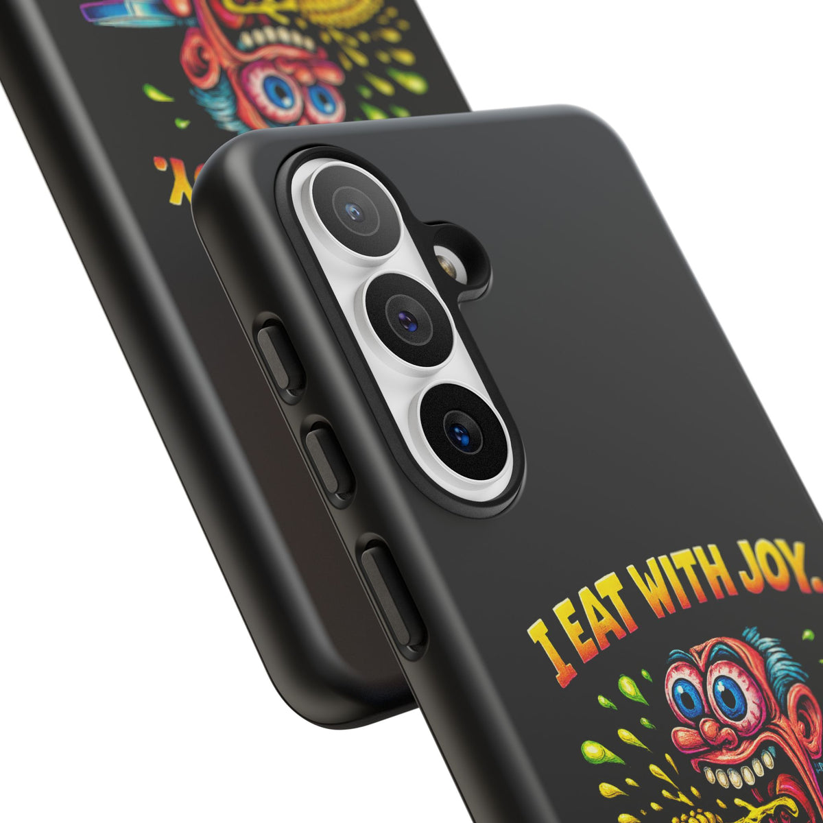 Phone Case — "I Eat With Joy, I Regret With Fury" Graphic