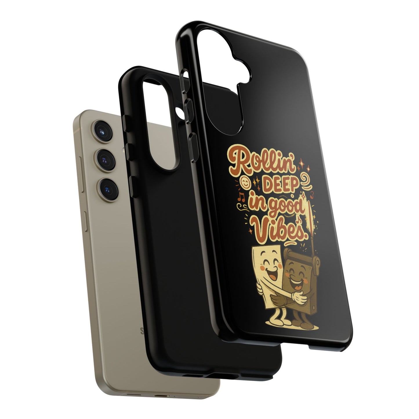 Phone Case — "Rollin' Deep in Good Vibes" Cartoon Retro Design