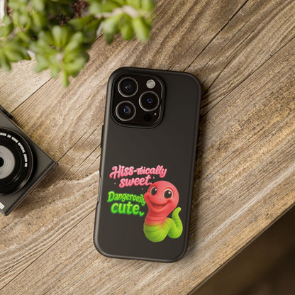 Phone Case — "Hiss-tically Sweet, Dangerously Cute" Worm Design