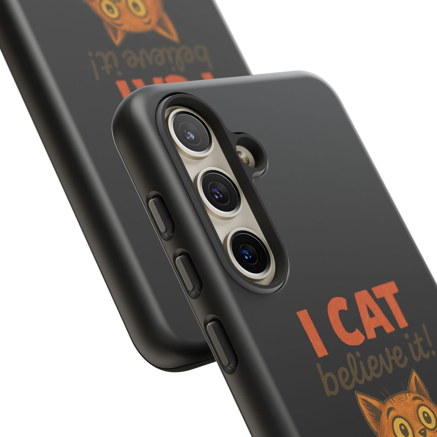Phone Case — "I Cat Believe It!" Funny Orange Cat Protective Case