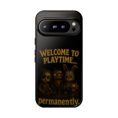 Phone Case — "Welcome to Playtime... Permanently." Horror Game Character Protective Case