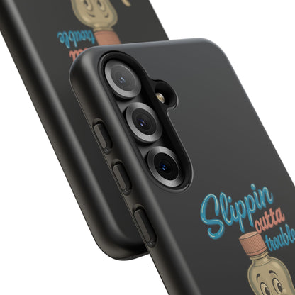 Phone Case — Retro 'Slippin Outta Trouble' Baby Bottle Design