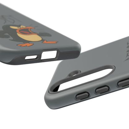 Resist Angry Penguin Phone Case — Protective iPhone Case with Bold Cartoon Design
