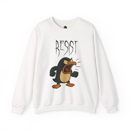 Resist – Angry Penguin Crewneck Sweatshirt