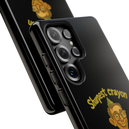 Phone Case — "Sharpest Crayon in the Tool Shed" Retro Teacher/Geek Protective Cover