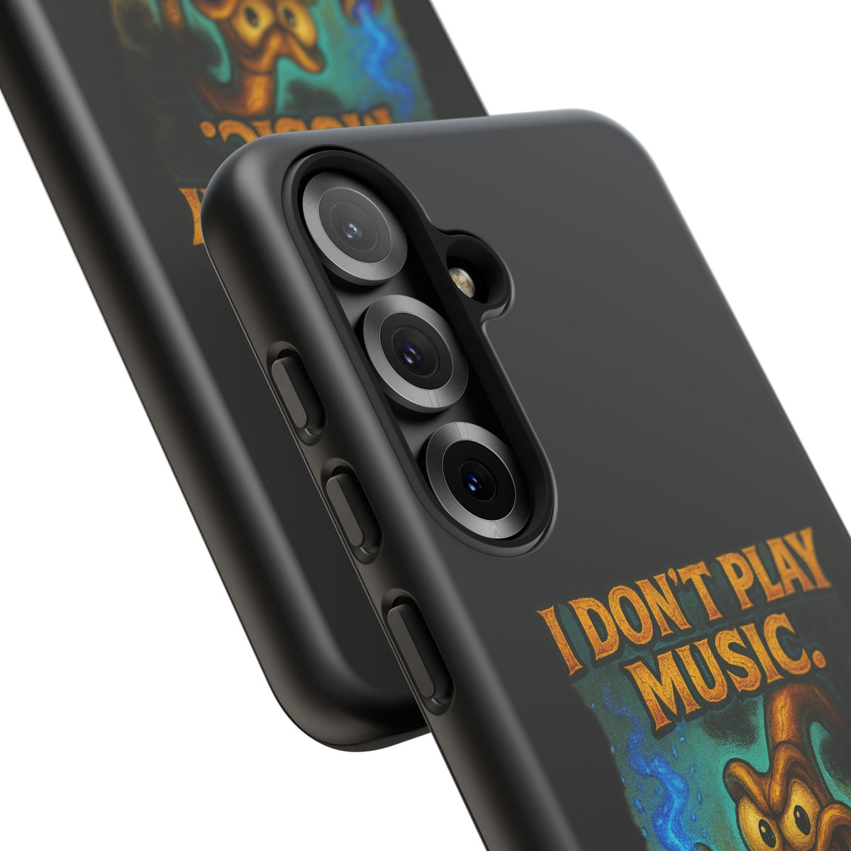 Phone Case — "I Don't Play Music. I Detonate It." Cartoon Bomb Graphic