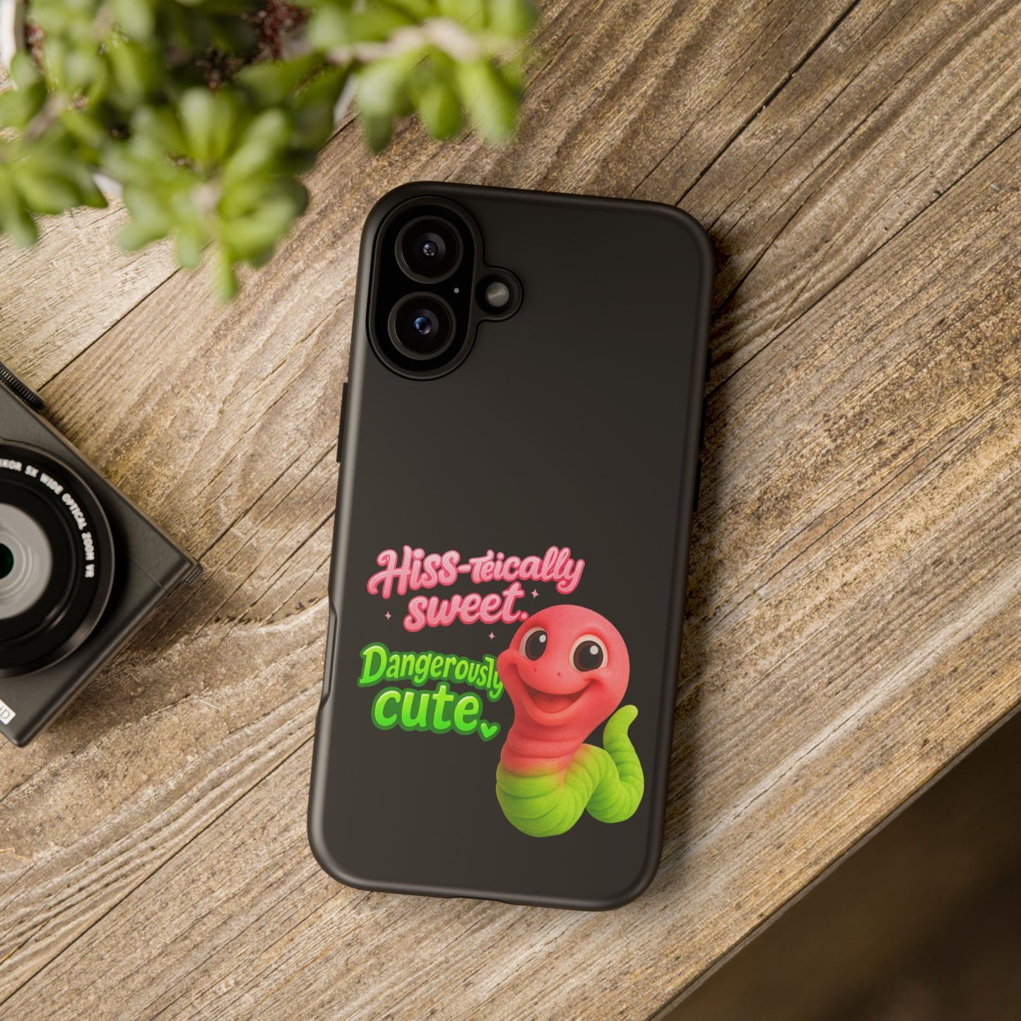 Phone Case — "Hiss-tically Sweet, Dangerously Cute" Worm Design