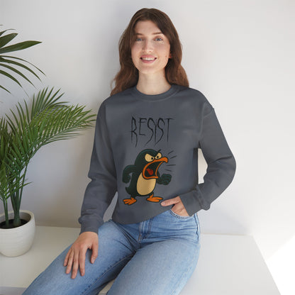 Resist – Angry Penguin Crewneck Sweatshirt