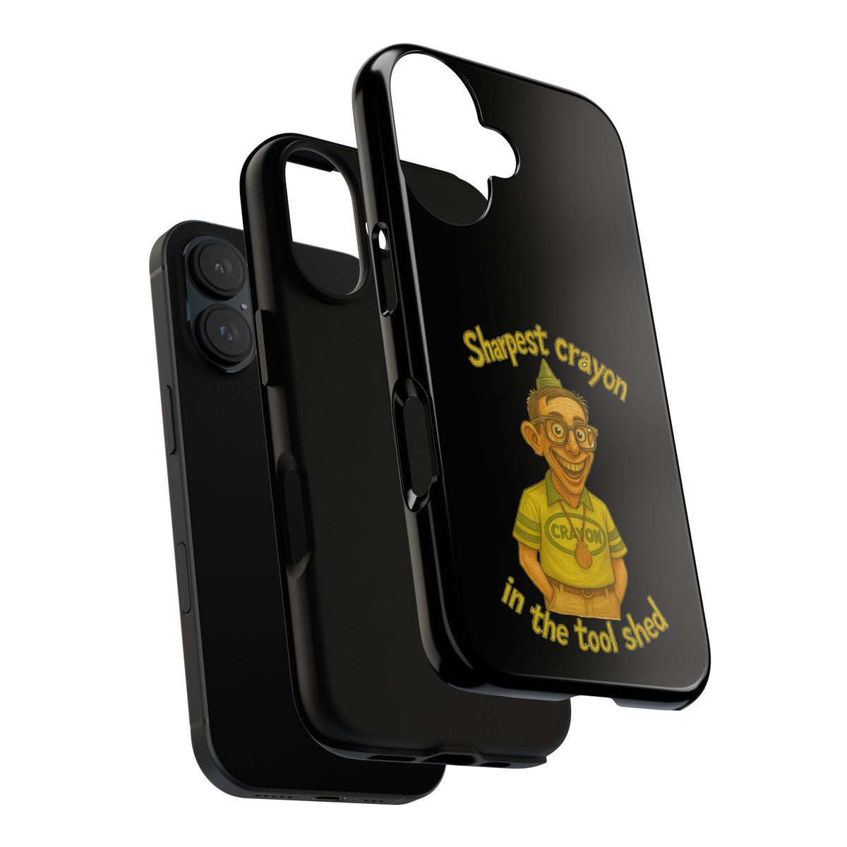 Phone Case — "Sharpest Crayon in the Tool Shed" Retro Teacher/Geek Protective Cover