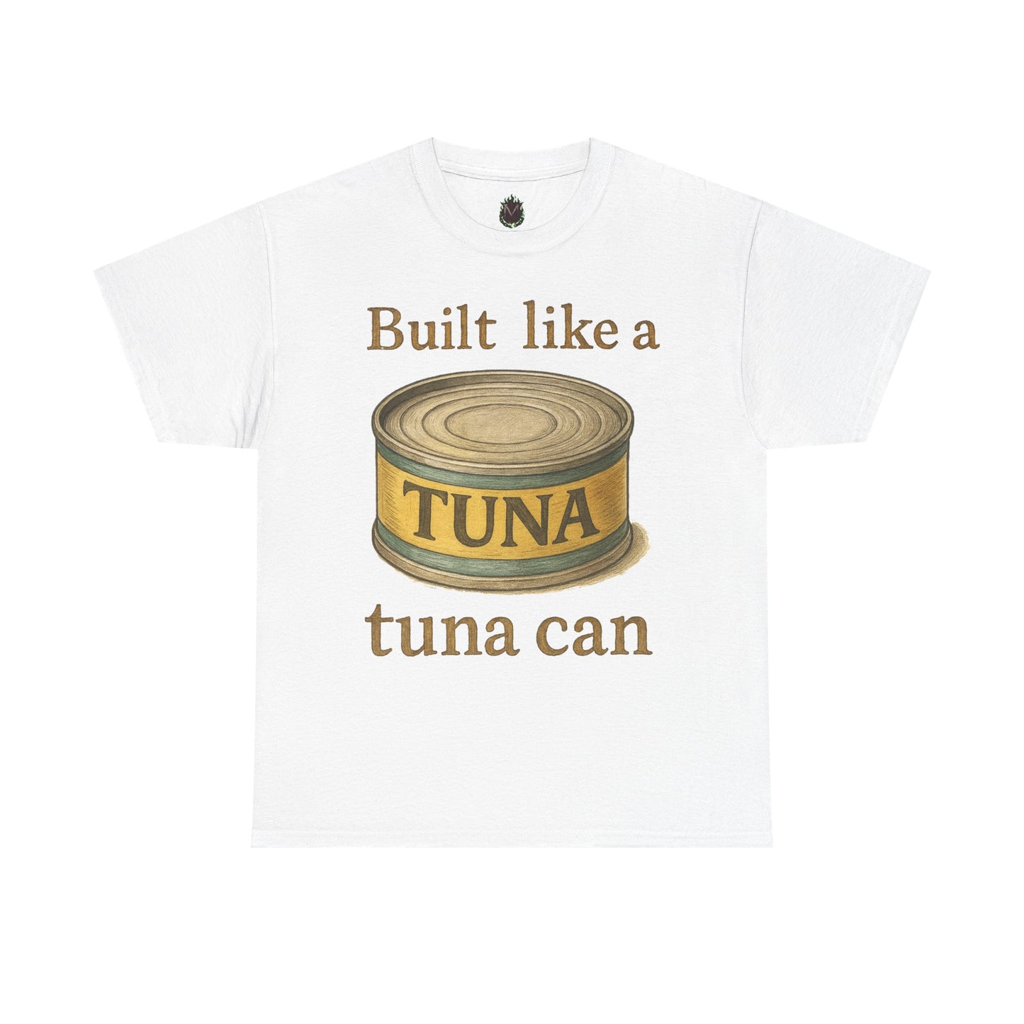 Built Like a Tuna Can T-Shirt | Tuna Can Graphic Tee