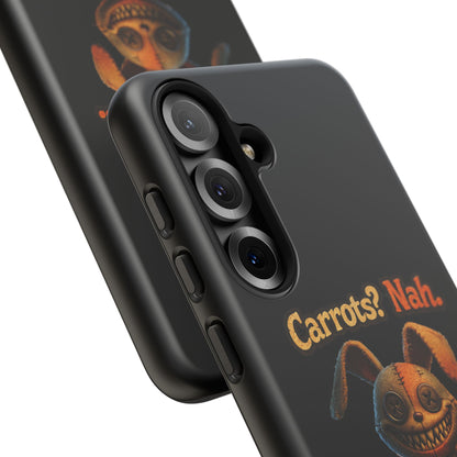 Phone Case — Creepy Bunny "Carrots? Nah. I crave screams." Halloween Horror Design