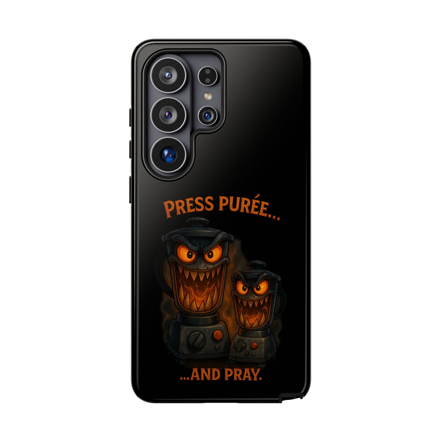 Phone Case - 'Press Purée...and Pray' Halloween Horror Protective Cover