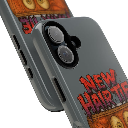 Phone Case — 'New Hairte' Funny Grinning Tongue-Out Monster Design
