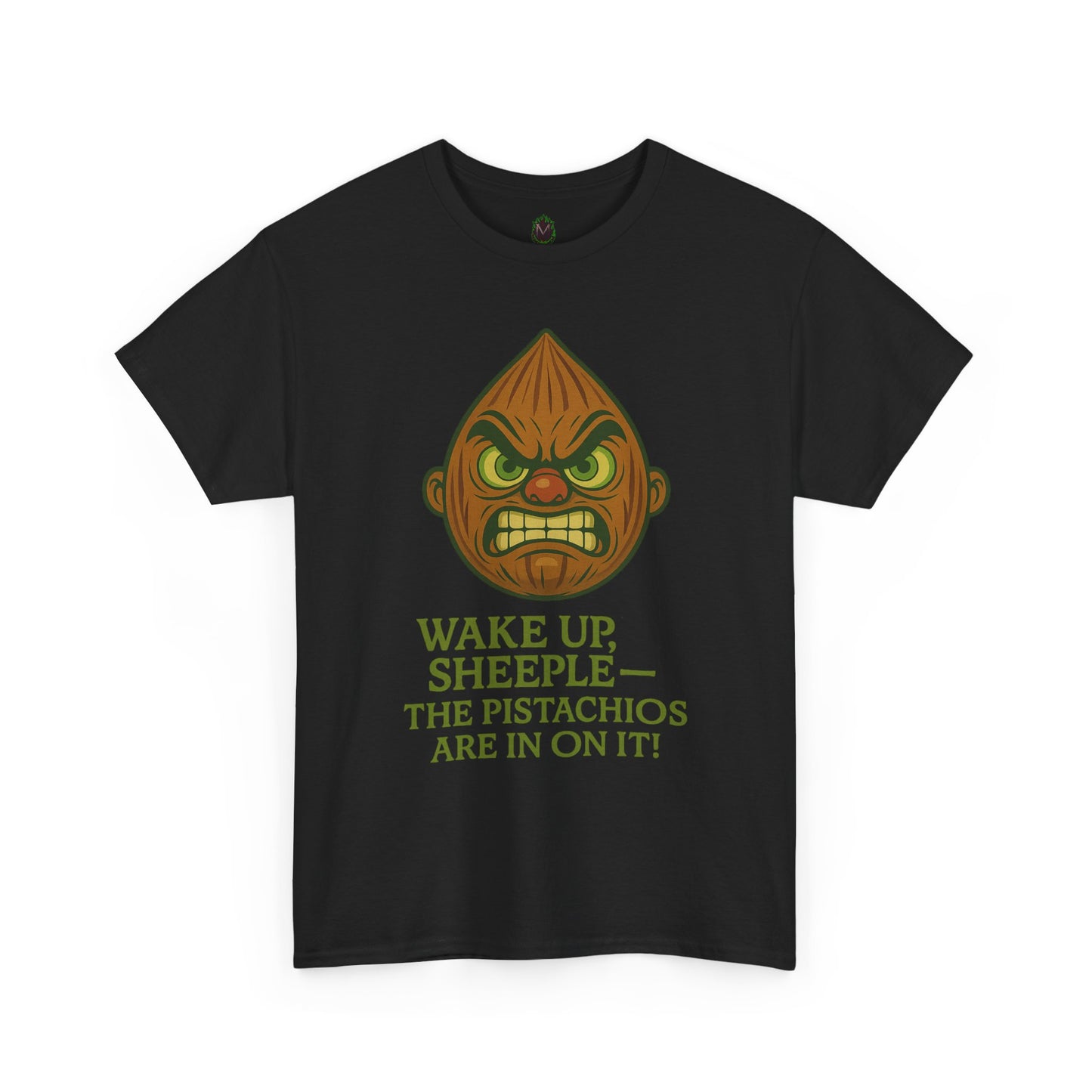 Almond Conspiracy – “The Pistachios Are In On It!” Tinfoil Nut Tee