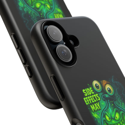 Phone Case — 'Side Effects May Include Laughter, Screaming, Glowing, and Doom' Neon Monster