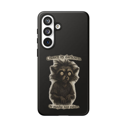 Phone Case - "Chosen by Darkness (Or Maybe Just Rabies)" Cute Creepy Retro Creature Protective Case