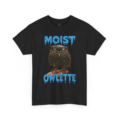 Moist Owlette T-Shirt | Cute Grumpy Owl Graphic