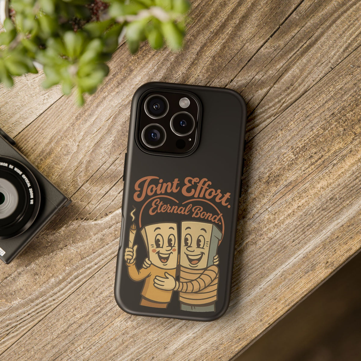 Phone Case — "Joint Effort Eternal Bond" Retro Cannabis Matchstick Design