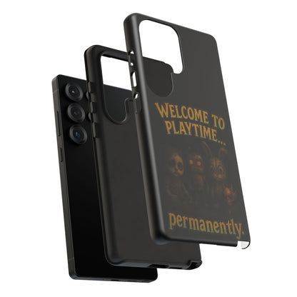 Phone Case — "Welcome to Playtime... Permanently." Horror Game Character Protective Case