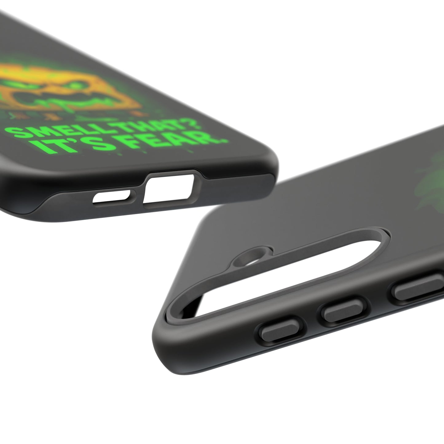 Phone Case — 'Smell That? It's Fear.' Spooky Cheese Monster Protective Case