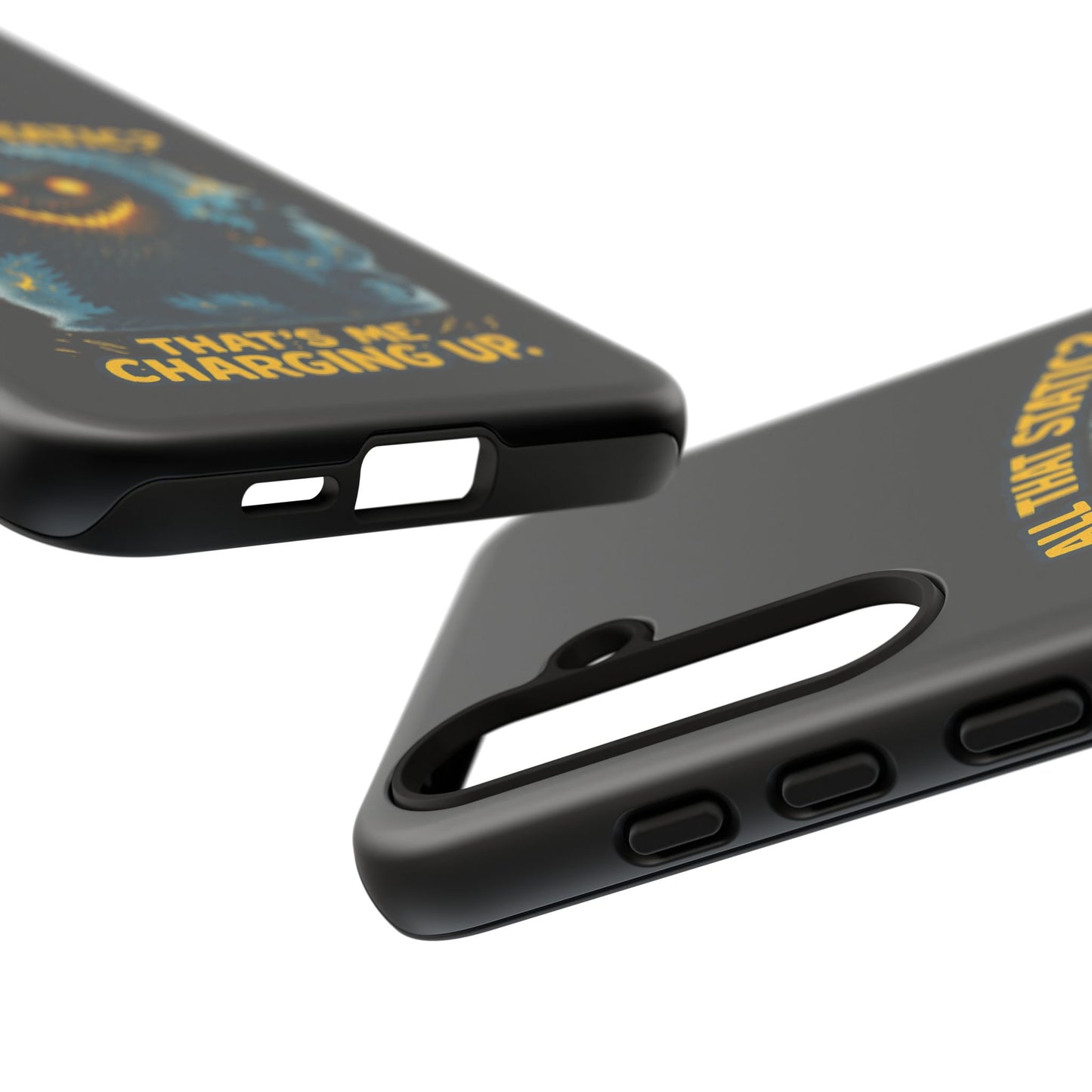 Phone Case — 'All That Static? That's Me Charging Up' Cute Monster Protective Case