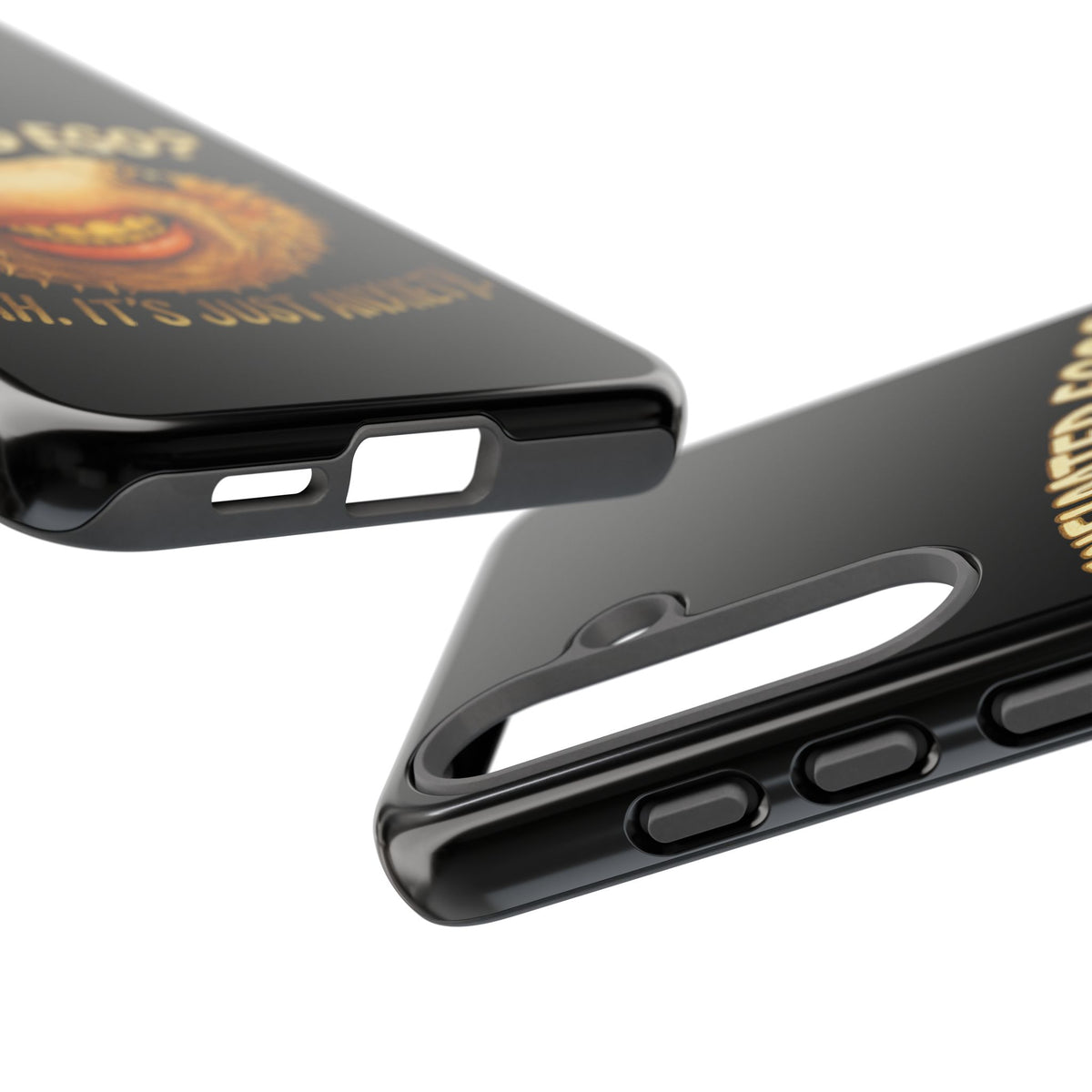 Phone Case — "Inflated Ego? Nah, It's Just Anxiety" Funny Pufferfish Design