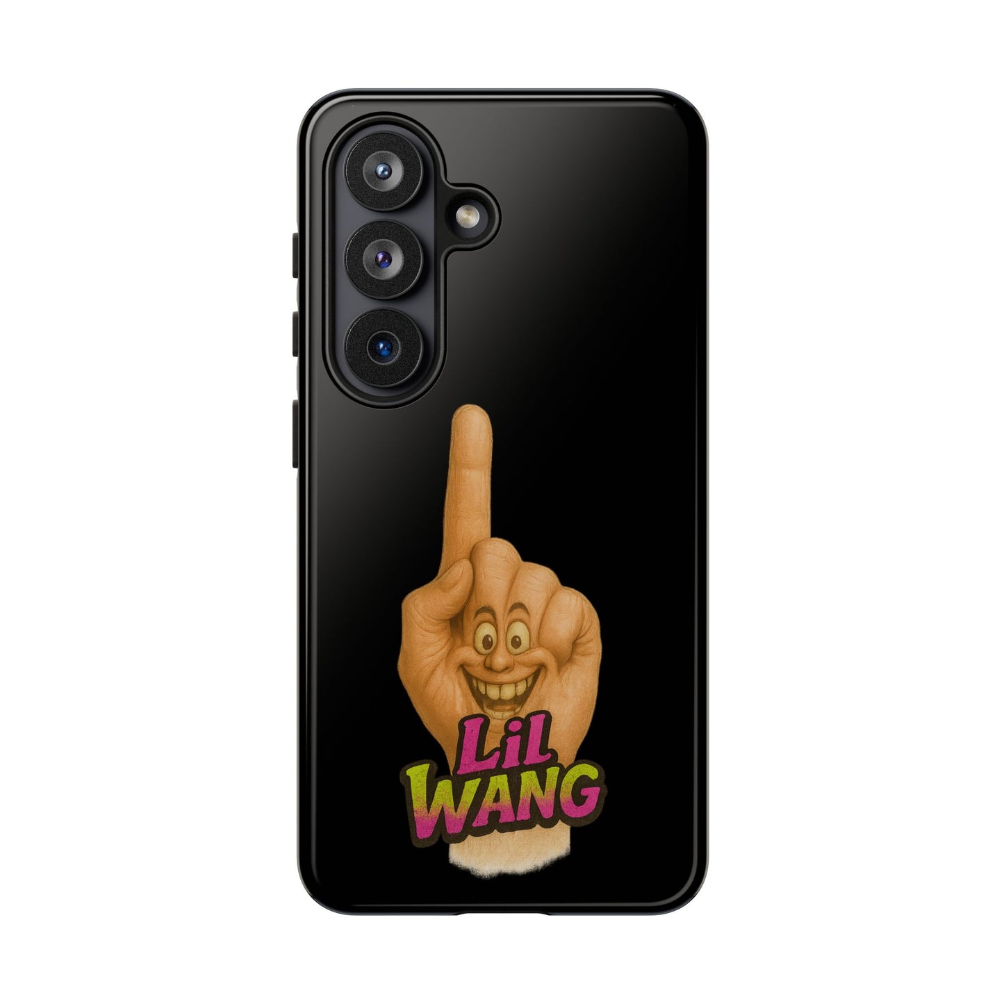 Phone Case — 'Lil Wang' Humorous Middle Finger Character Protective Cover