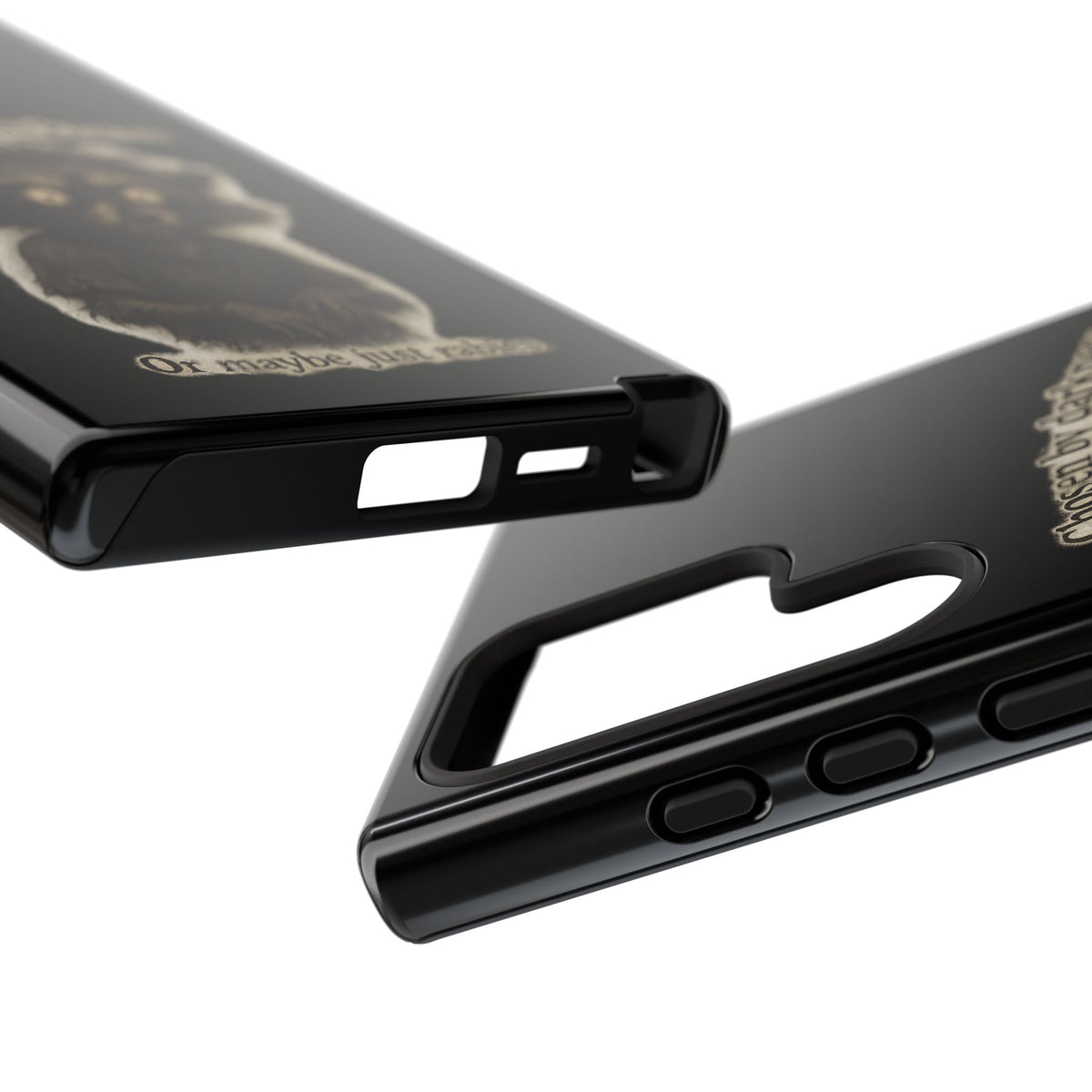 Phone Case - "Chosen by Darkness (Or Maybe Just Rabies)" Cute Creepy Retro Creature Protective Case