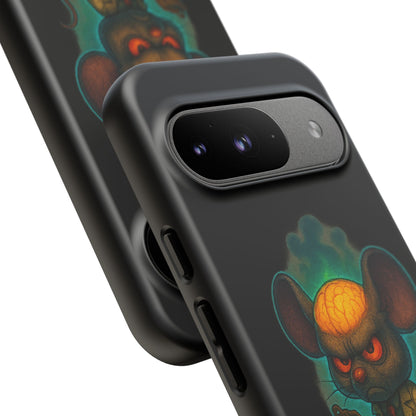 Phone Case — 'You'll Be Cheese in the Simulation' Angry Detective Mouse Graphic