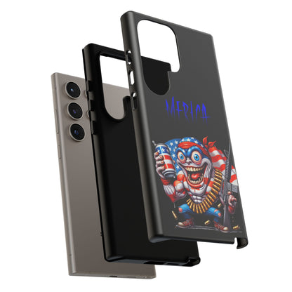 Phone Case — Patriotic 'Merica Clown with Flag, Beer & Rifle