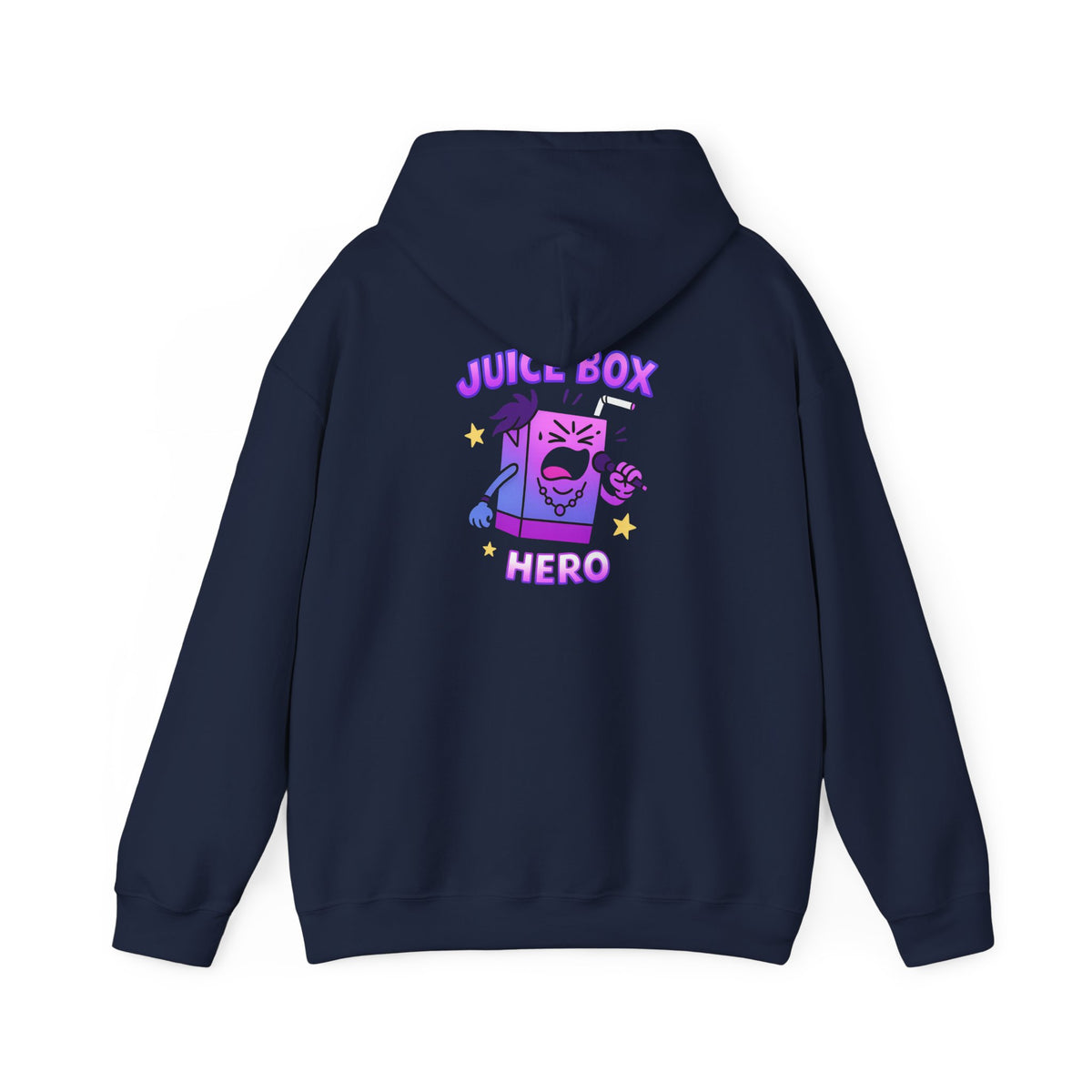 Juice Box Hero Hoodie — Playful Cartoon Juice Box Graphic Sweatshirt
