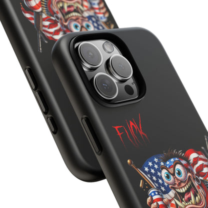 Patriotic Madman Phone Case — 'Funk Yea' USA Flag Tough Case