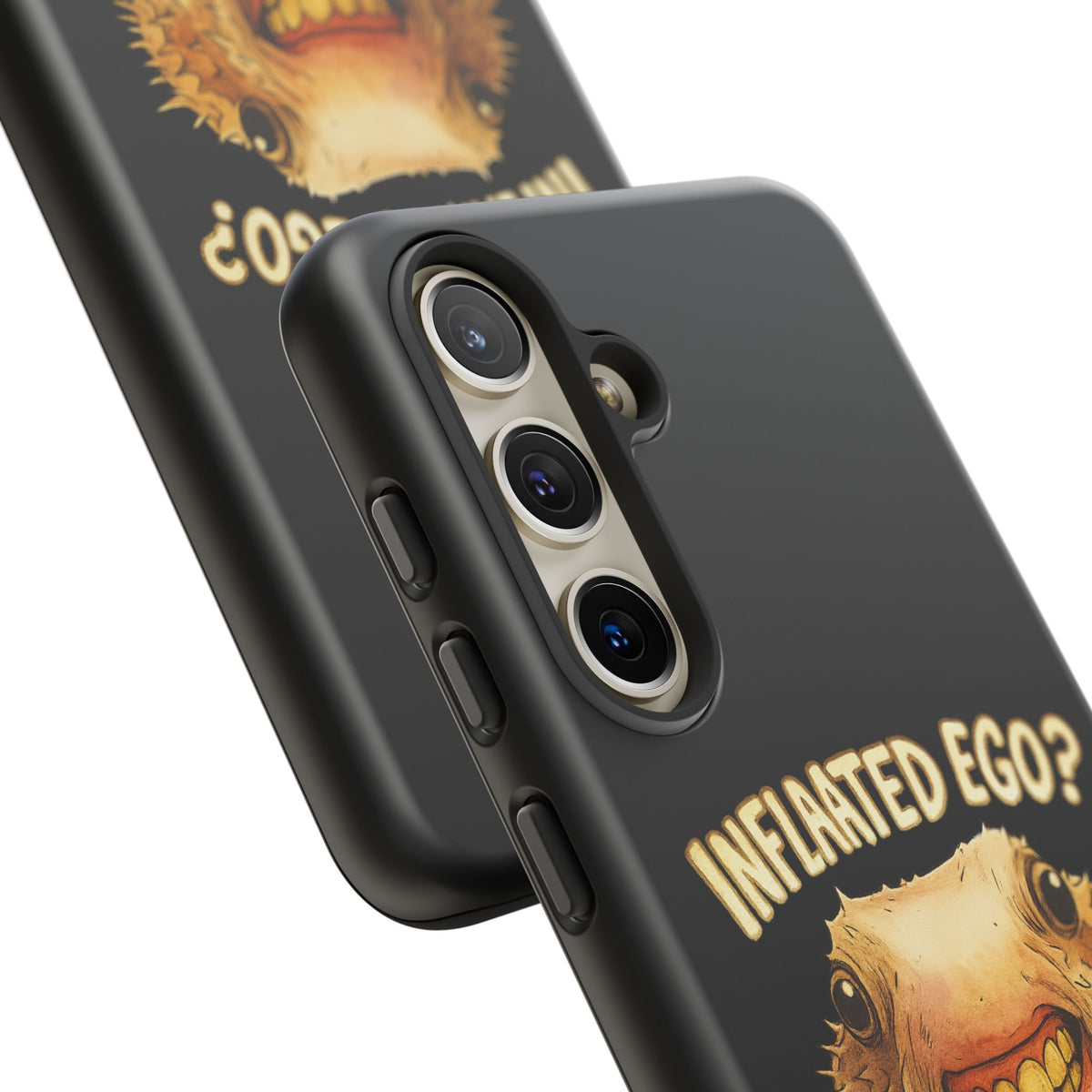 Phone Case — "Inflated Ego? Nah, It's Just Anxiety" Funny Pufferfish Design