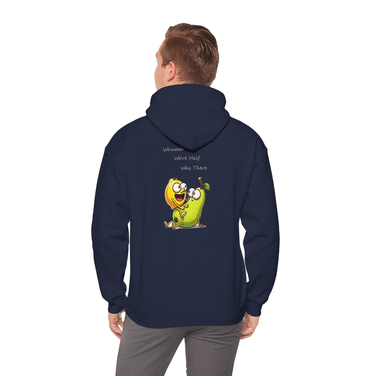 Hoodie - "When We’re Half, We’re There" Cute Mango & Pear Friendship Hoodie