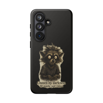 Phone Case — "Chosen by Darkness (Or Maybe Just Rabies)" Cute Creepy Lemur Design