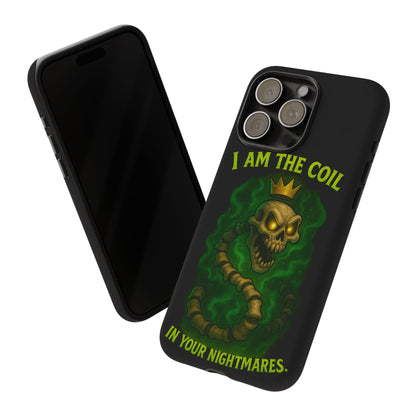 Tough Cases — “I Am The Coil In Your Nightmares” Skull Snake Shockproof Phone Case