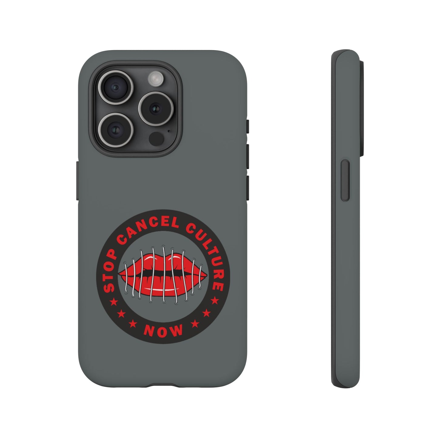 Phone Case — "Stop Cancel Culture Now" Graphic Tough Protective Case