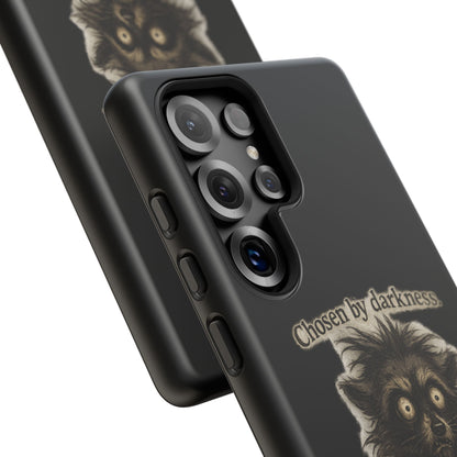 Phone Case - "Chosen by Darkness (Or Maybe Just Rabies)" Cute Creepy Retro Creature Protective Case