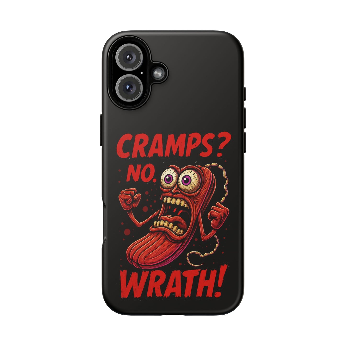Phone Case — "Cramps? No, Wrath!" Retro Hot-Pepper Graphic