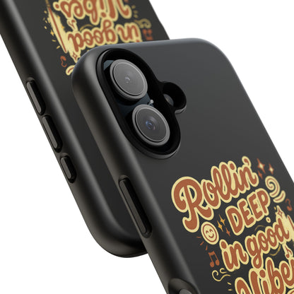 Phone Case — "Rollin' Deep in Good Vibes" Cartoon Retro Design