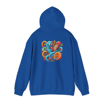 Octopus Colorful Graphic Hoodie – Vibrant Sea Creature Back Print