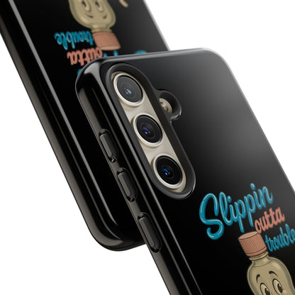 Phone Case — Retro 'Slippin Outta Trouble' Baby Bottle Design