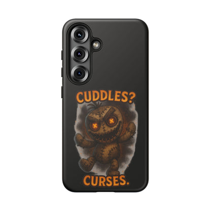 Phone Case — 'Cuddles? Curses.' Voodoo Doll Gothic Protective Case