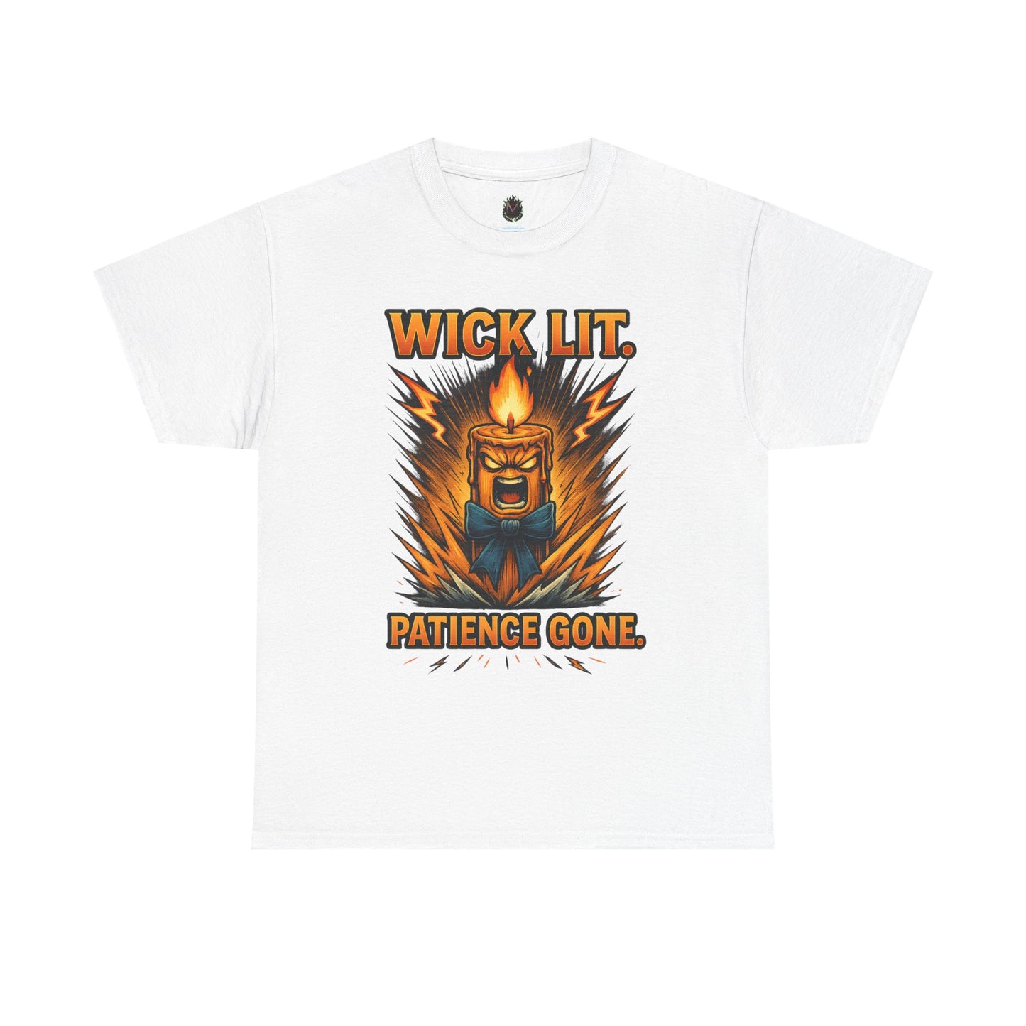 Wick Lit Candle Rage Tee | Patience Gone Graphic T-Shirt
