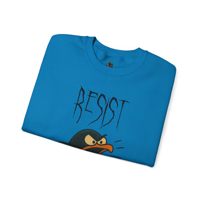 Resist – Angry Penguin Crewneck Sweatshirt