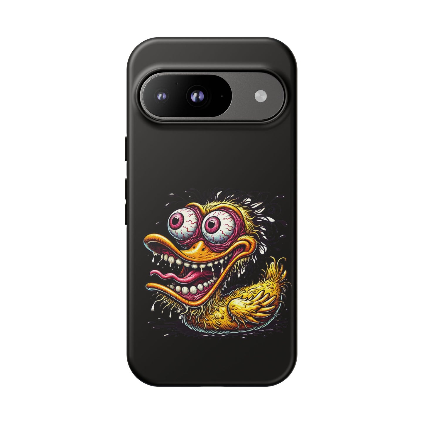 Duck Monster Phone Case — Crazy Cartoon Eye Duck Shock Design Tough Case