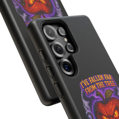 Phone Case — 'I've Fallen Far From the Tree, Straight Into Madness' Pumpkin Horror Design