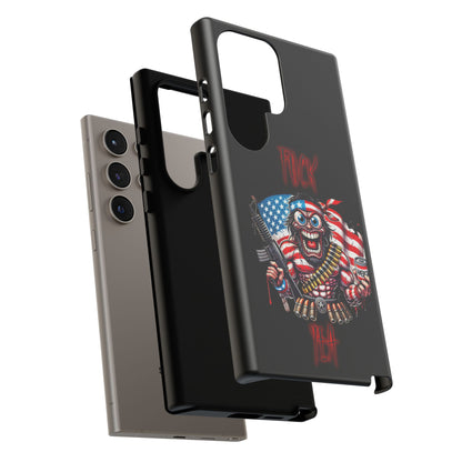 Phone Case — American Flag Skull Soldier Design (Tough Cases)