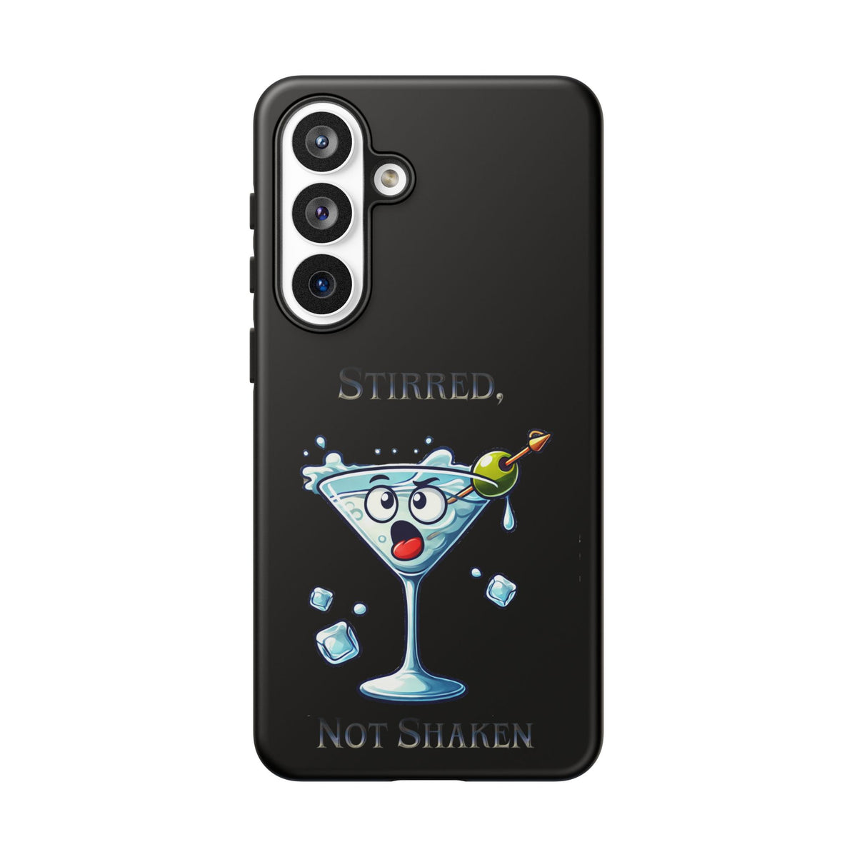 Stirred Not Shaken Phone Case — Funny Martini Cocktail Design